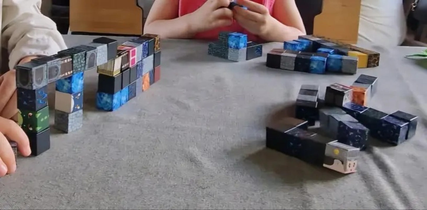 Minecraft Manyetik Küp Blok Knight & Dragon Temalı Yapı Taşı 100 Parça