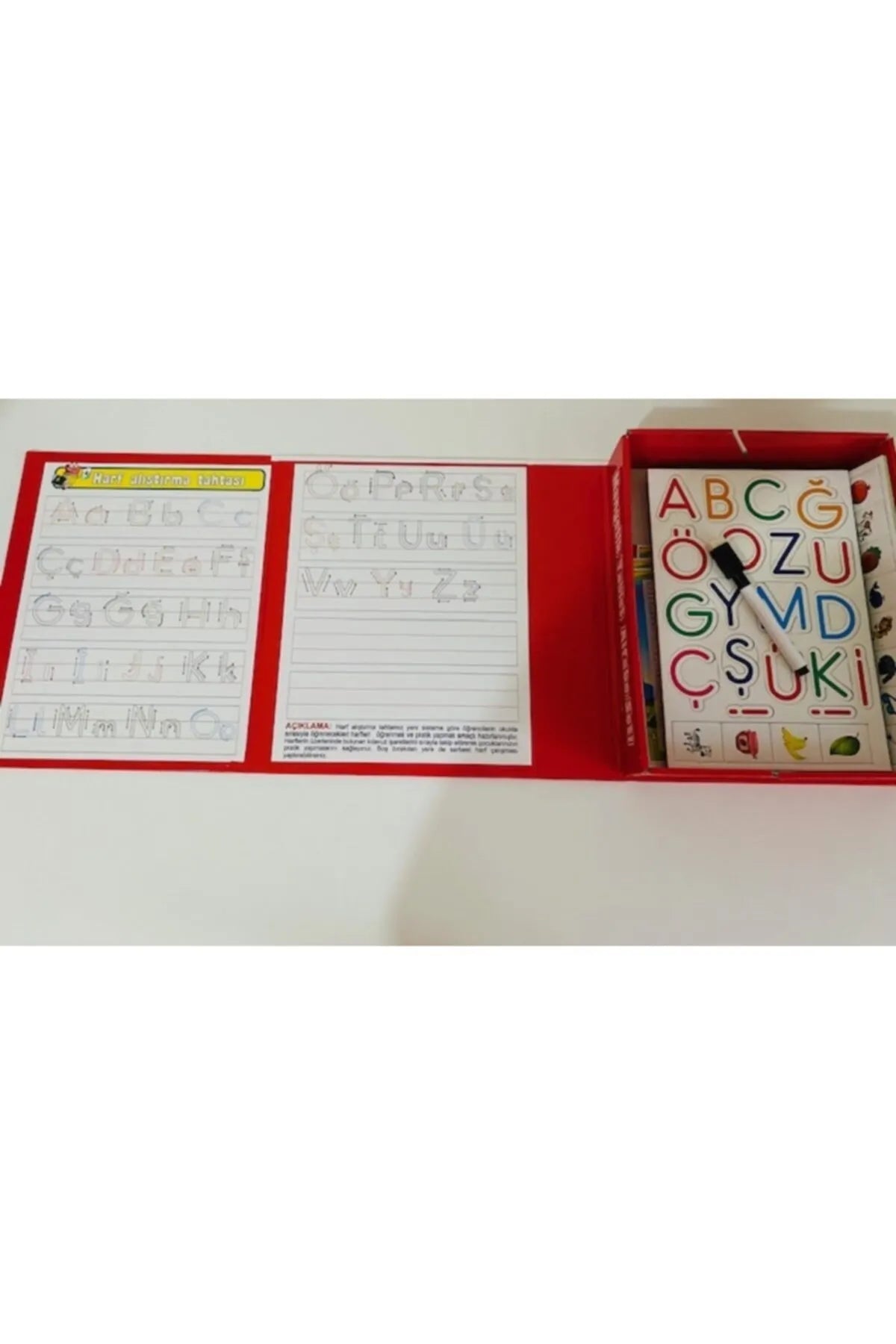 Eğitici Manyetik Tablet Harfler ve Yazı Tahtası Seti 95 Parça