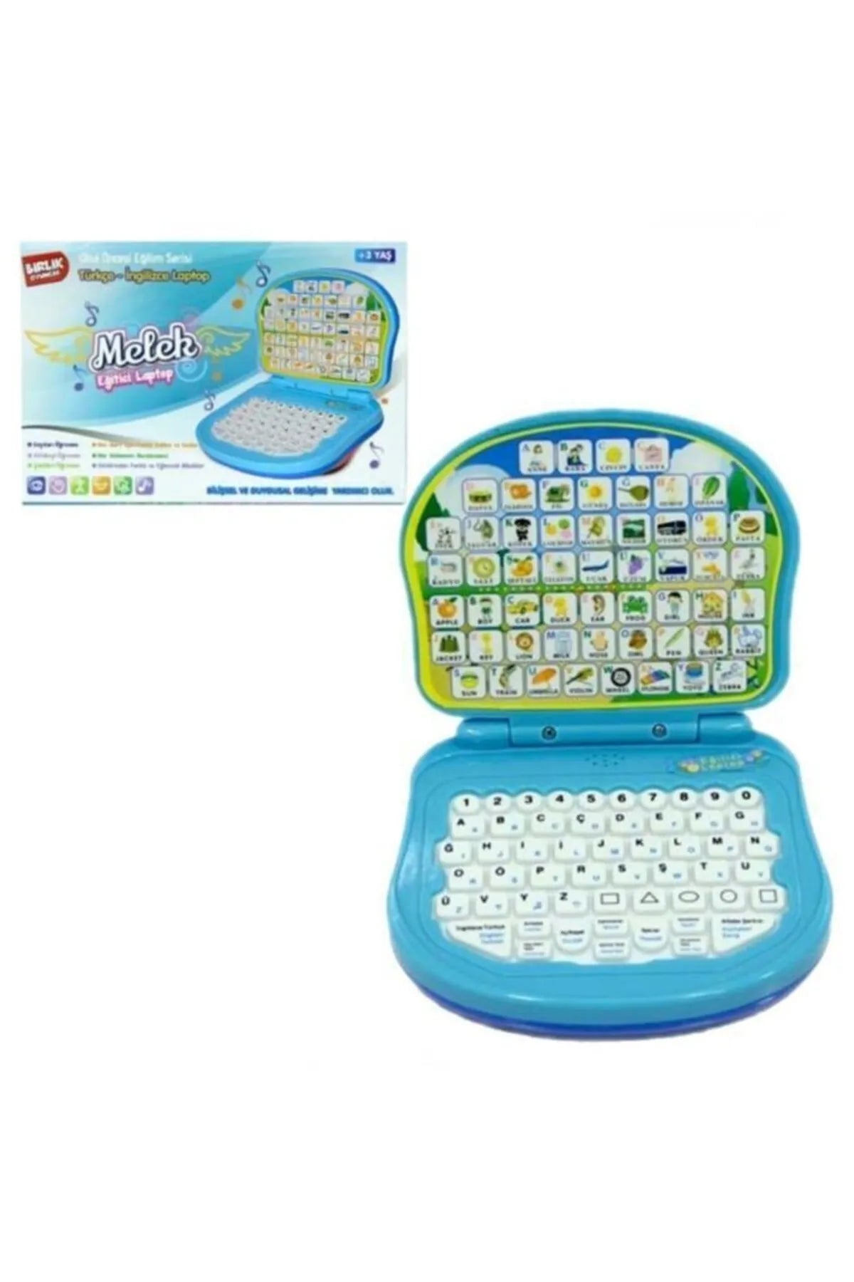 Türkçe & İngilizce Eğitici Laptop (Mavi)