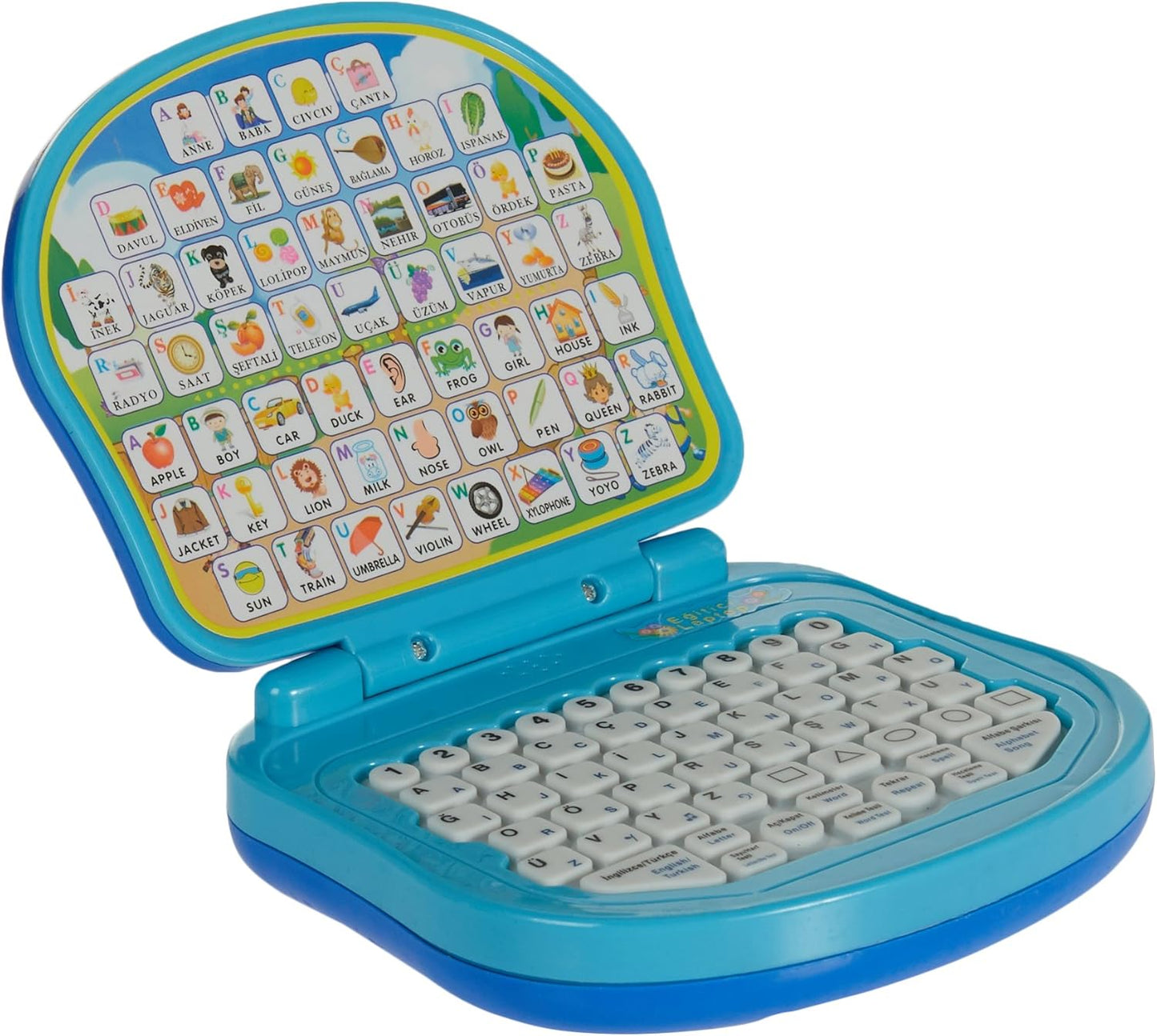 Türkçe & İngilizce Eğitici Laptop (Mavi)