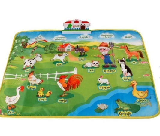 Sesli ve Müzikli Eğitici Çiftlik Halısı 60 cm