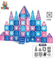 102 Parça Elmas Şato Manyetik Yapı Blokları-STEAM Eğitici Karo Oyun Seti (7.5 Cm)