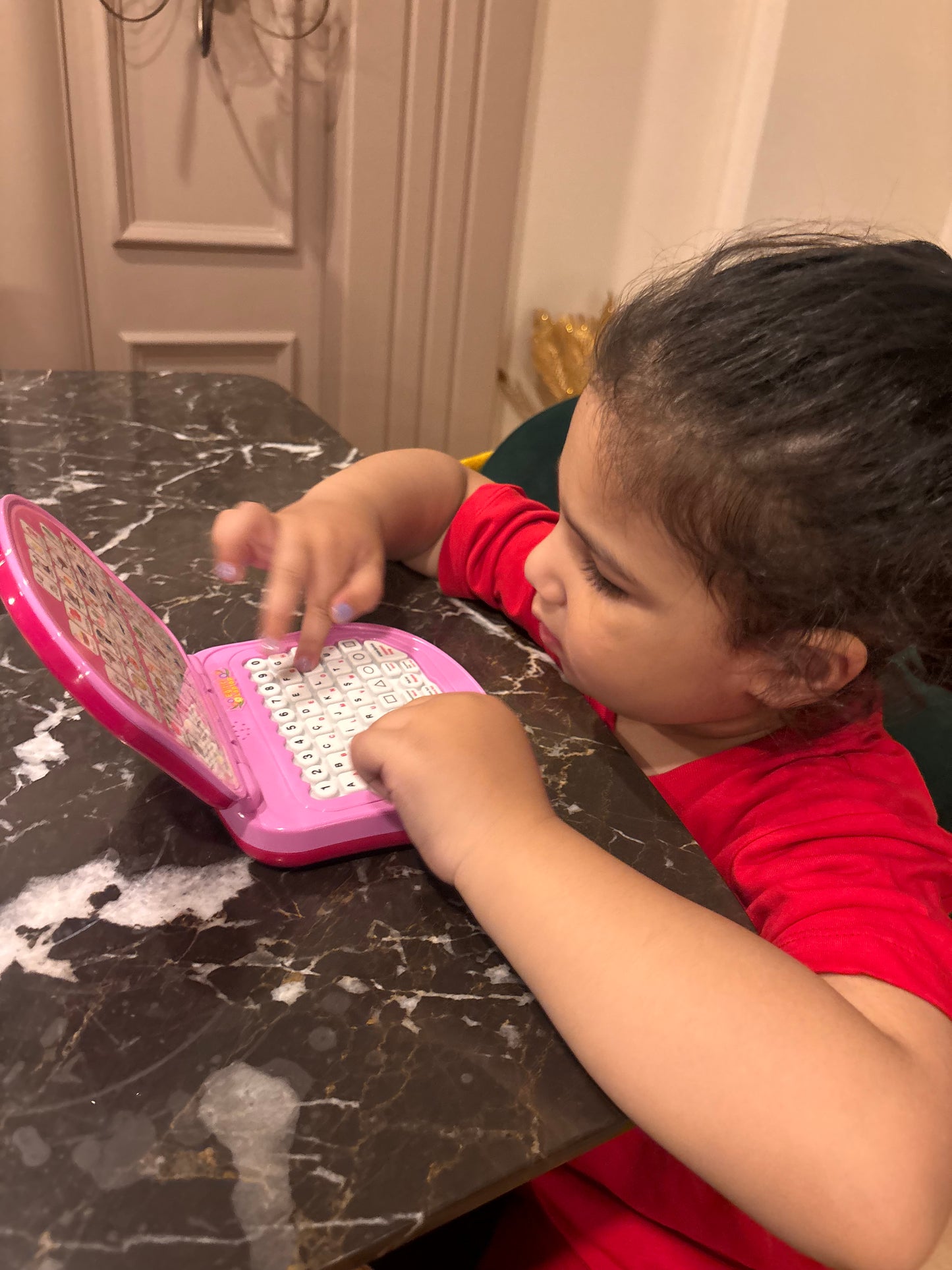 Türkçe & İngilizce Eğitici Laptop (Pembe)