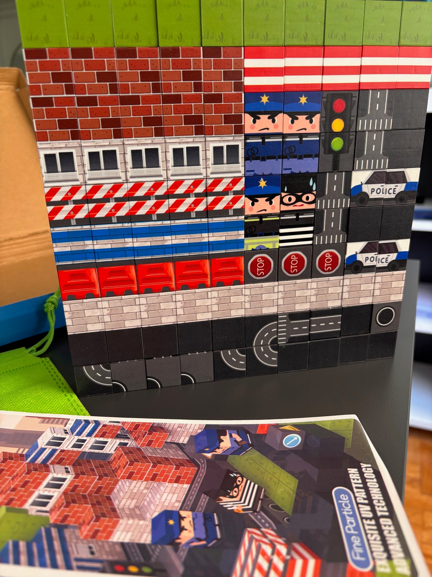 Minecraft Manyetik Küp Blok Polis Temalı Yapı Taşı 100 Parça