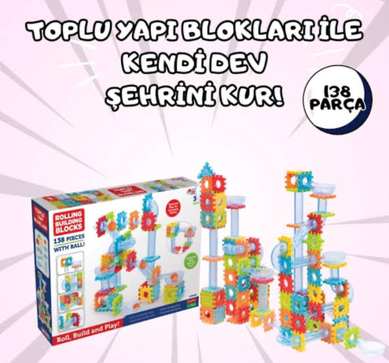 Eğlenceli Toplu Yapı Blokları 138 Parça