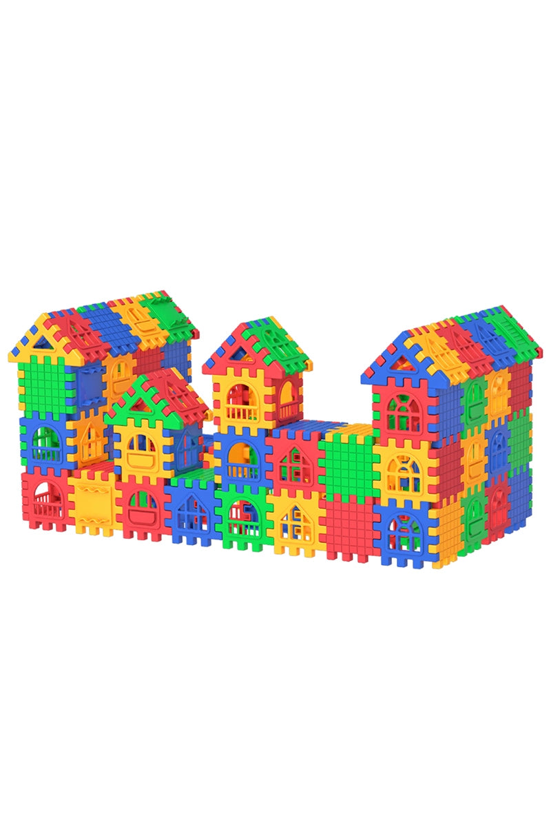 Bulmaca Şehri 3D Yapı Blokları 128 Parça