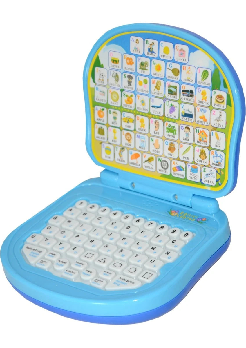 Türkçe & İngilizce Eğitici Laptop (Mavi)