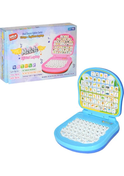 Türkçe & İngilizce Eğitici Laptop (Mavi)