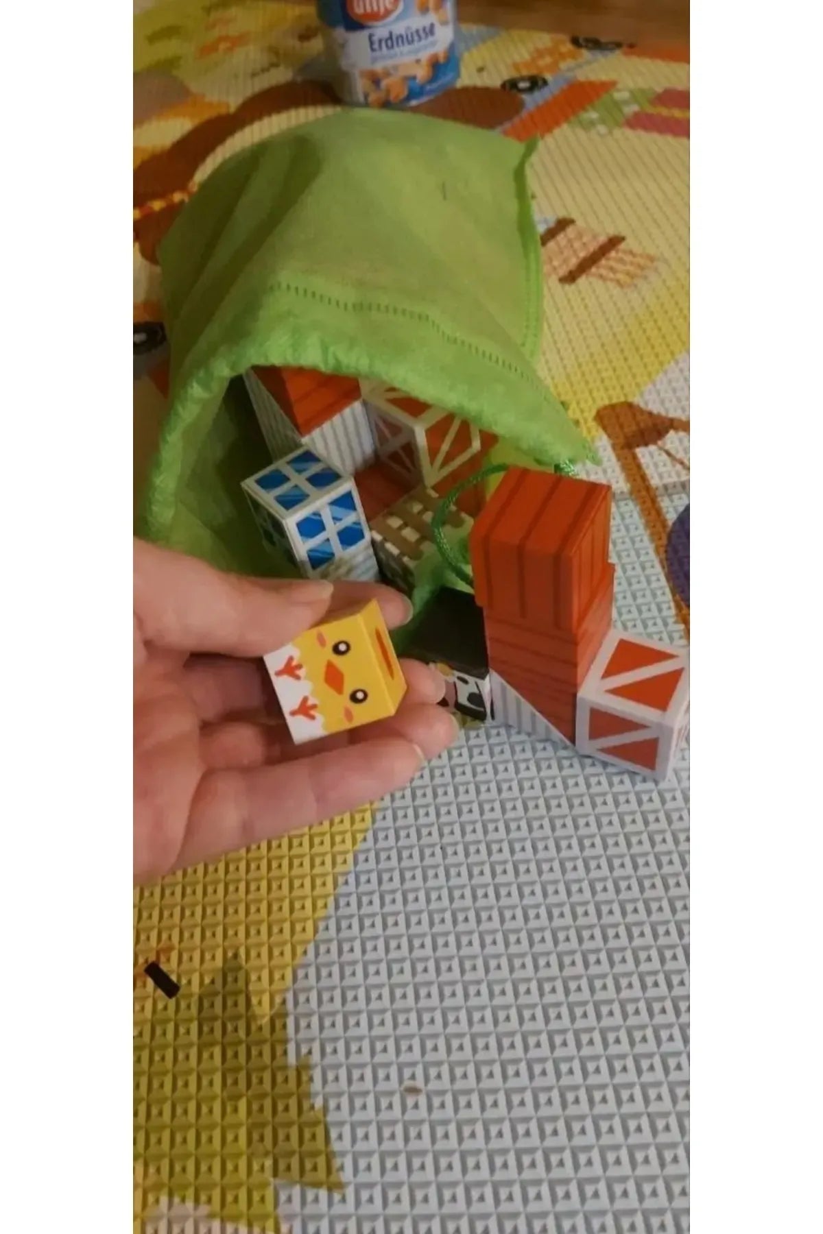Manyetik Küp Blok Büyük Çiftlik Temalı Yapı Taşı 150 Parça